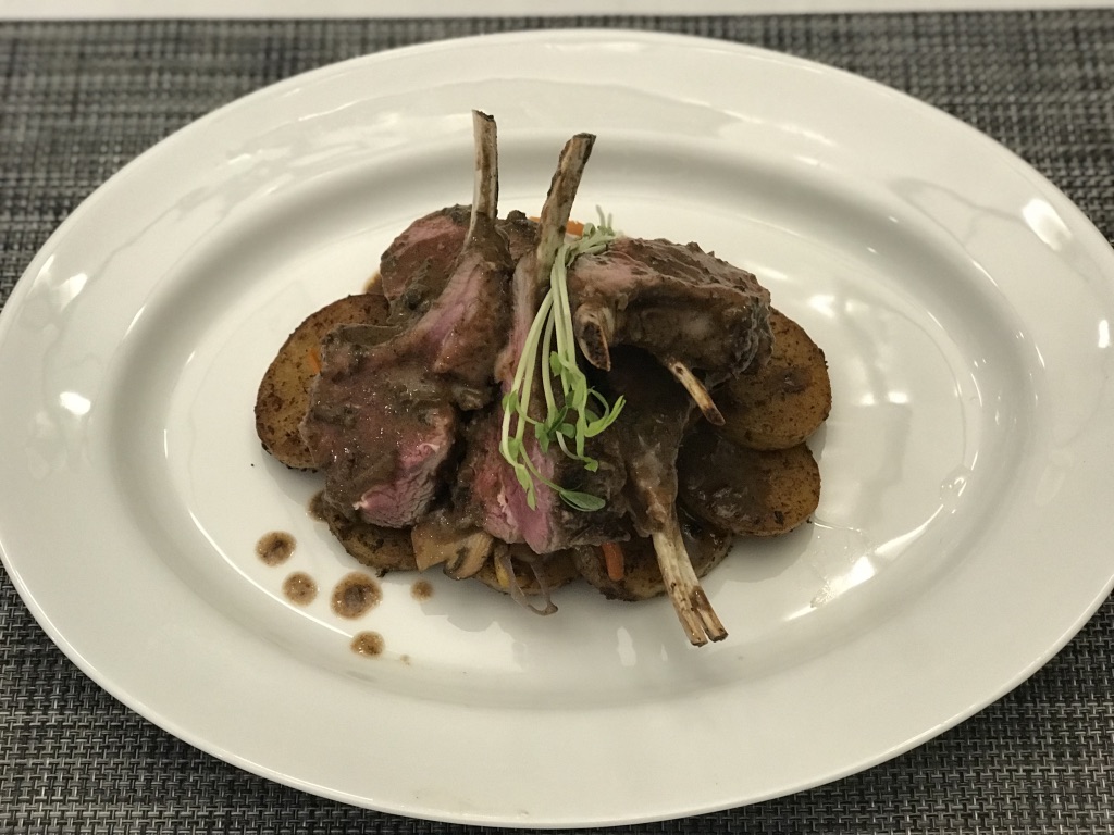 Peanut Crusted Rack of Lamb Forno