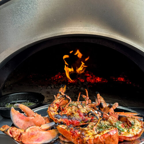 wood fired grilled lobster