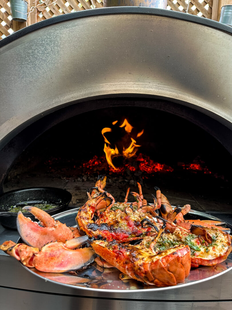 wood fired grilled lobster